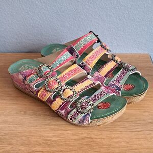 Spring Step L'Artiste Blessing Wedge Women’s Sandals EU 39 / US 8.5 Leather